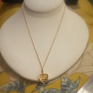 Gold-Tone Heart Pendant Necklace - Women Jewelry